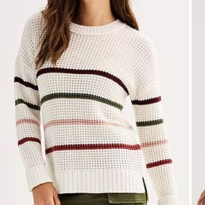 NWT SO Waffle Crewneck Sweater